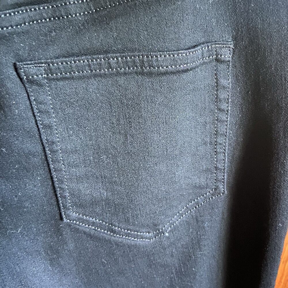 Lands End High Rise Slim Ankle Jeans 7/8 Length Size 12 Petite Black Denim - Picture 6 of 13